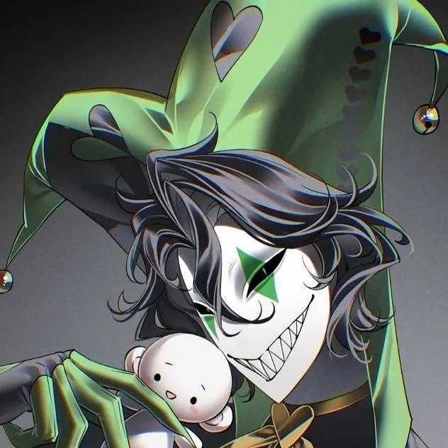 chat with ai character: Harlequin💚🖤 