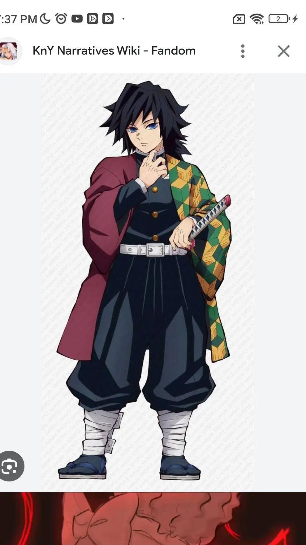ai character: tomioka background