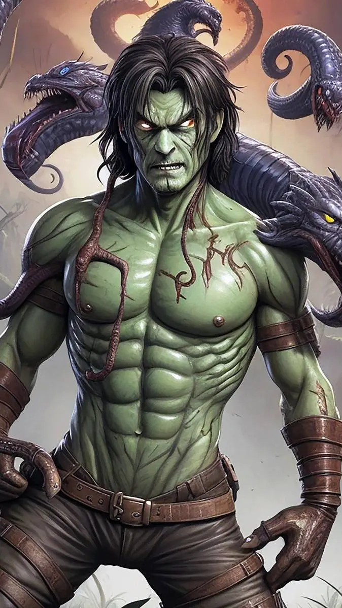 ai character: moster background