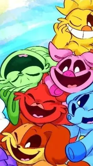 ai character: smiling criter🤩🌟 background