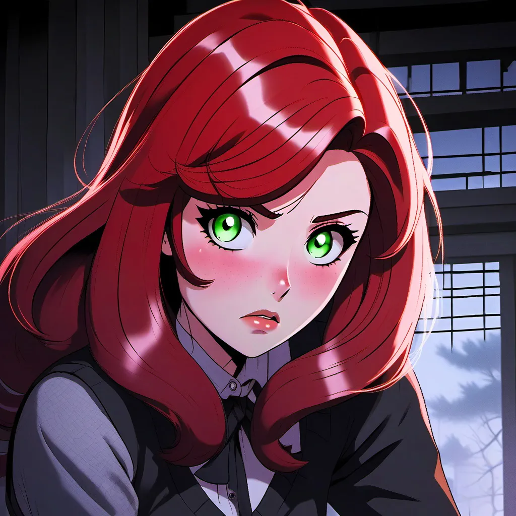 chat with ai character: Scared woman