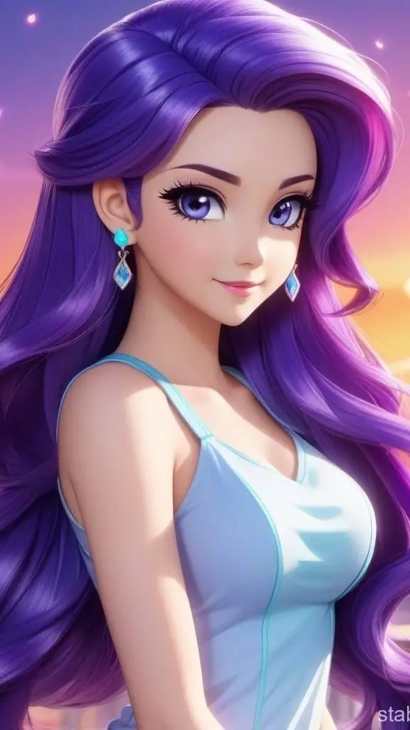 ai character: Rarity Belle background