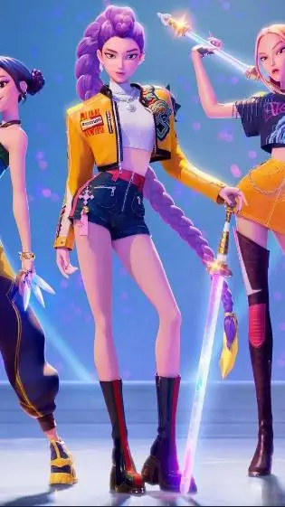 ai character: kpop demon hunters background