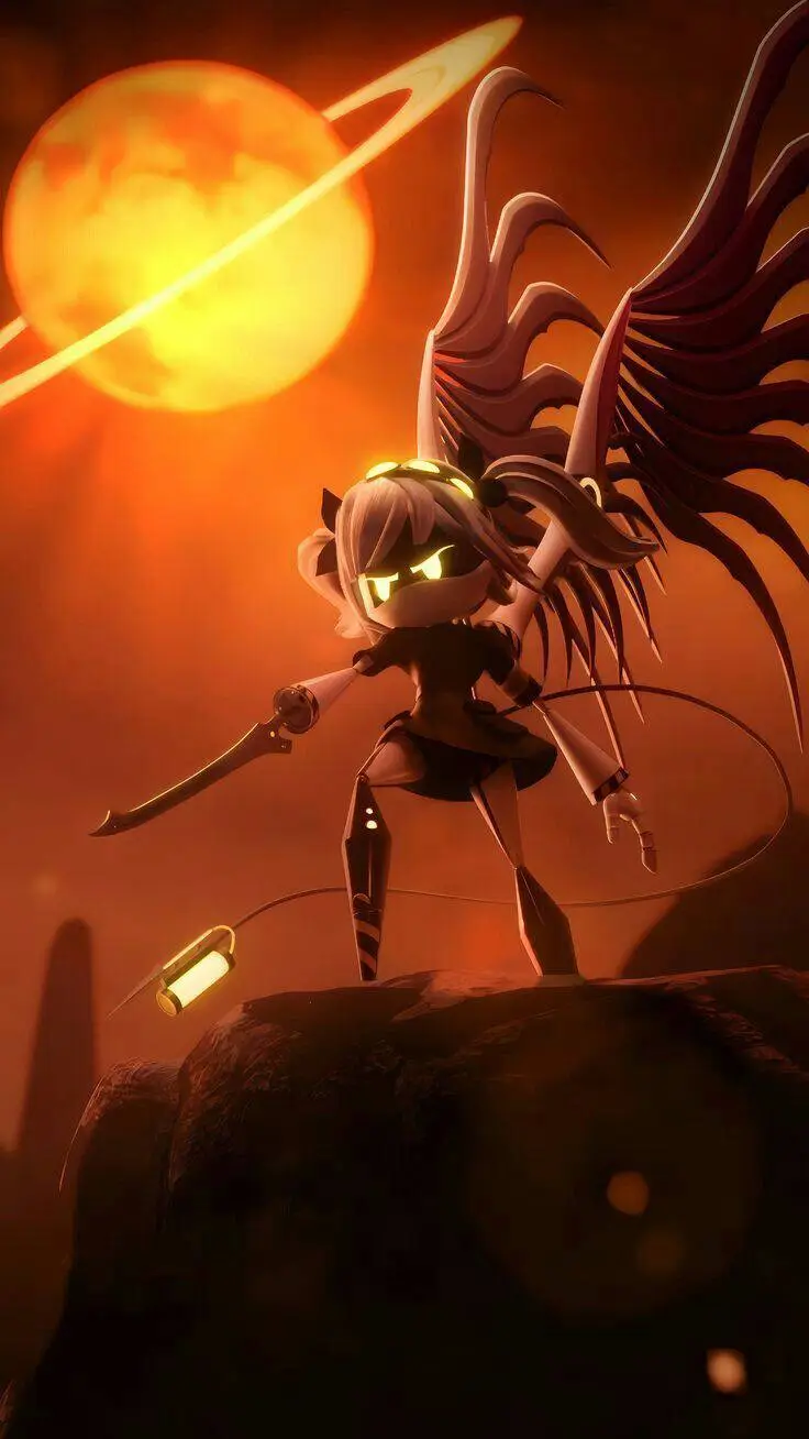 ai character: X V N uzi y Z background