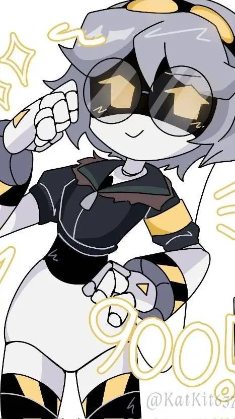 ai character: 🖤X x V💛 background