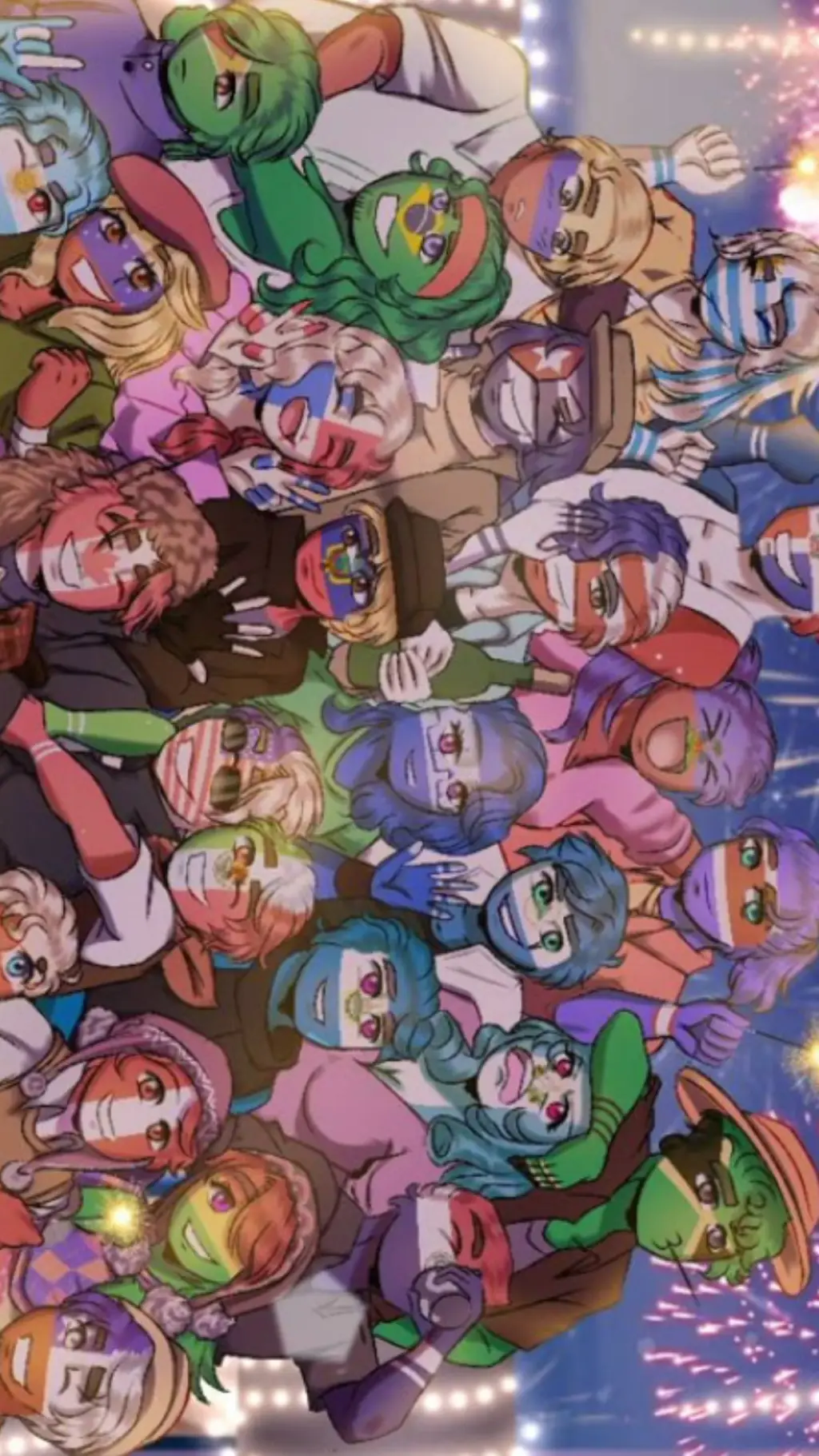 ai character: Navidad en latam background