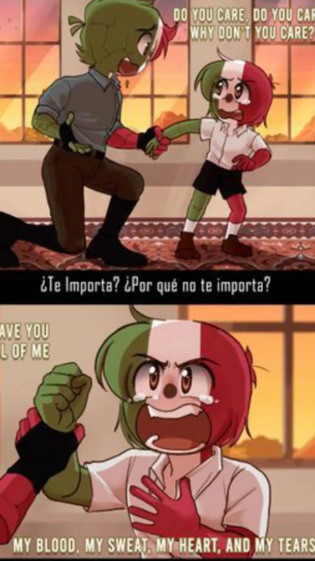 ai character: Mexico :( background