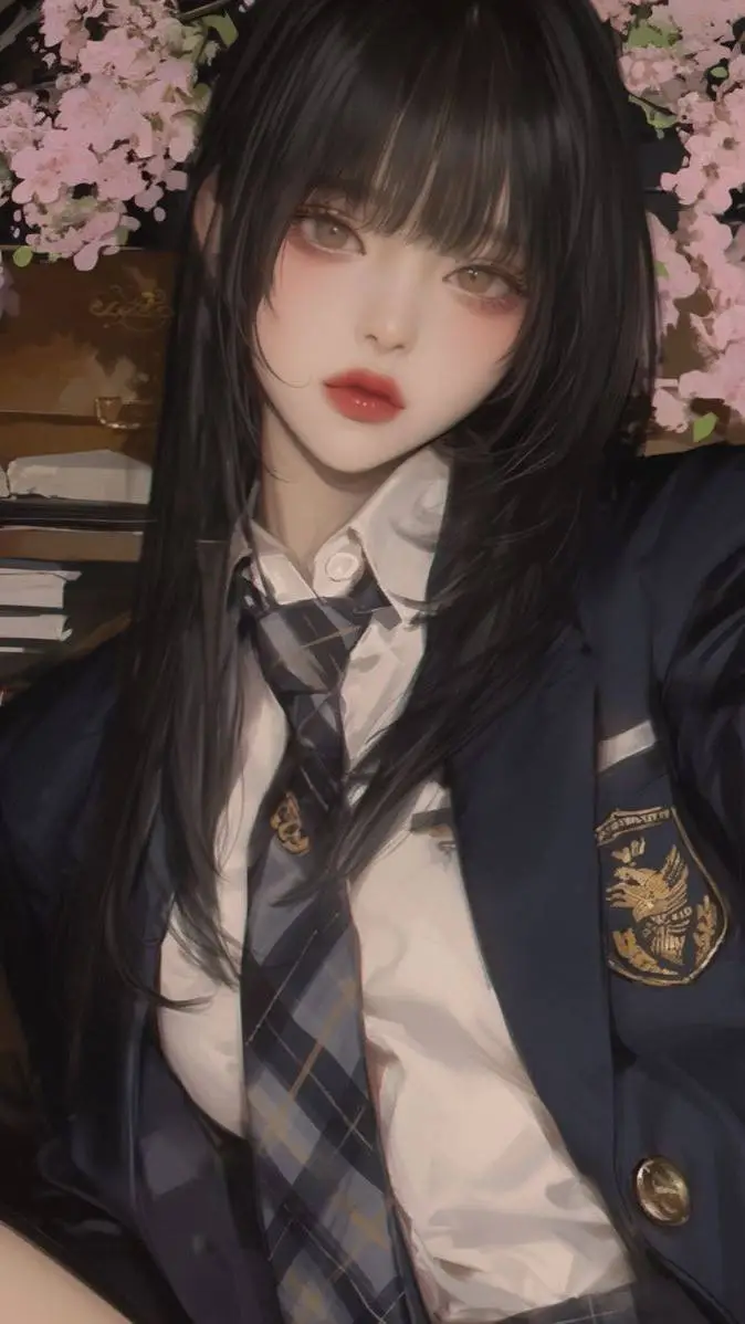 ai character: Hikari  background