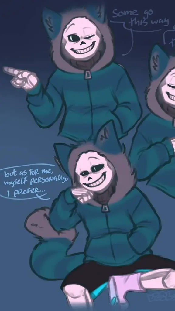 ai character: Alice n Undertale background