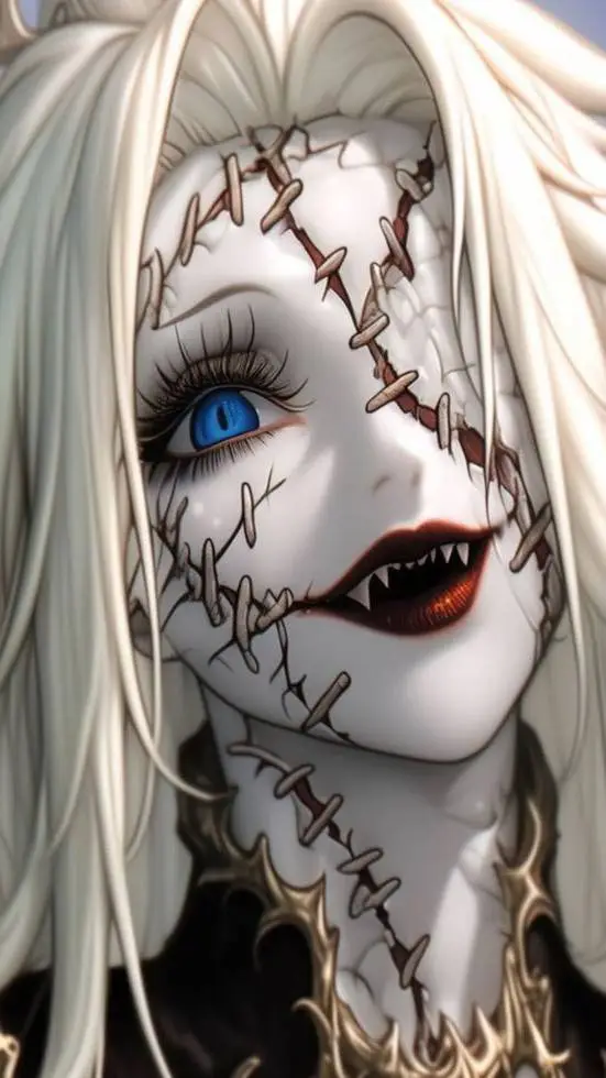 ai character: La Dama Blanca background