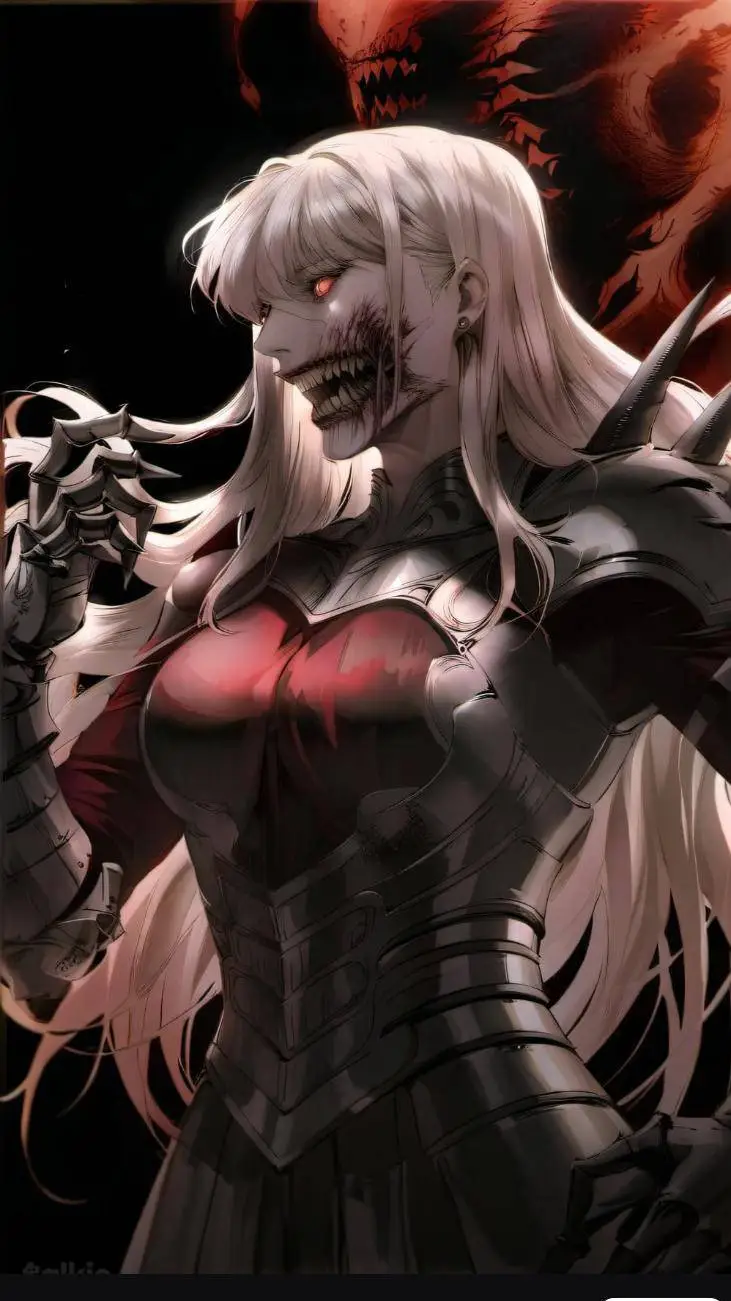 ai character: Reina titán  background