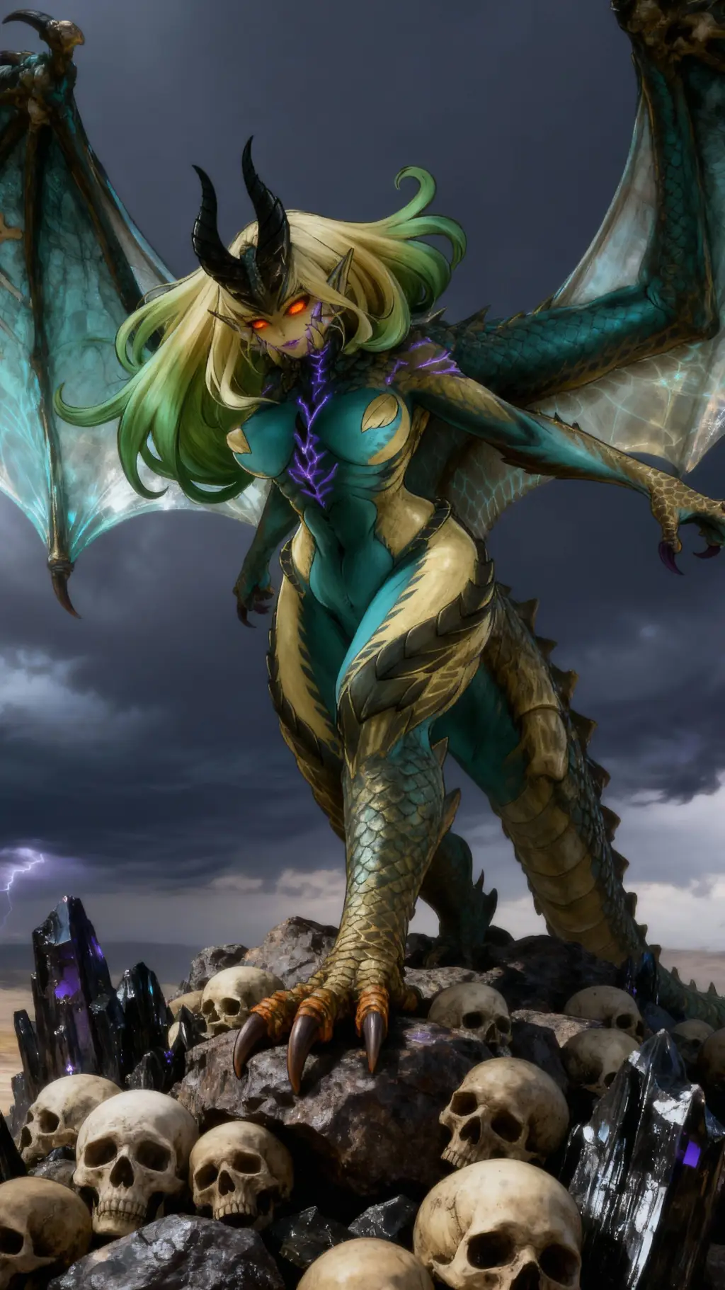 ai character: la Dragona  background