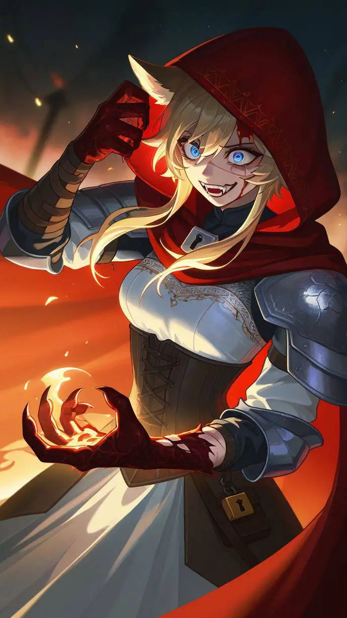 ai character: Hija del Caos background