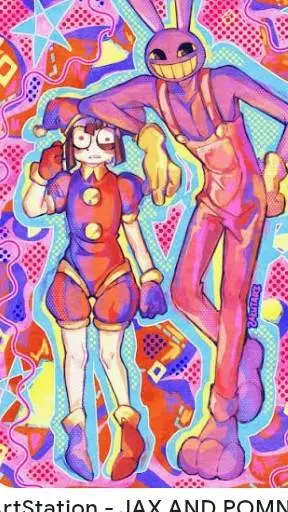 ai character: digital circos background
