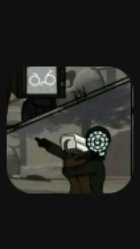 ai character: tv woman  background