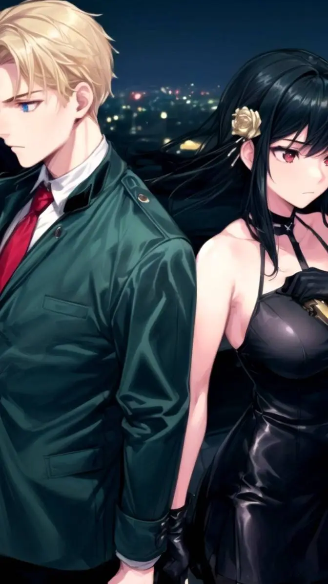 ai character: yor et loid forger background