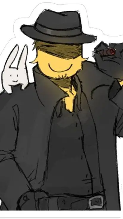 ai character: Double fedora  background