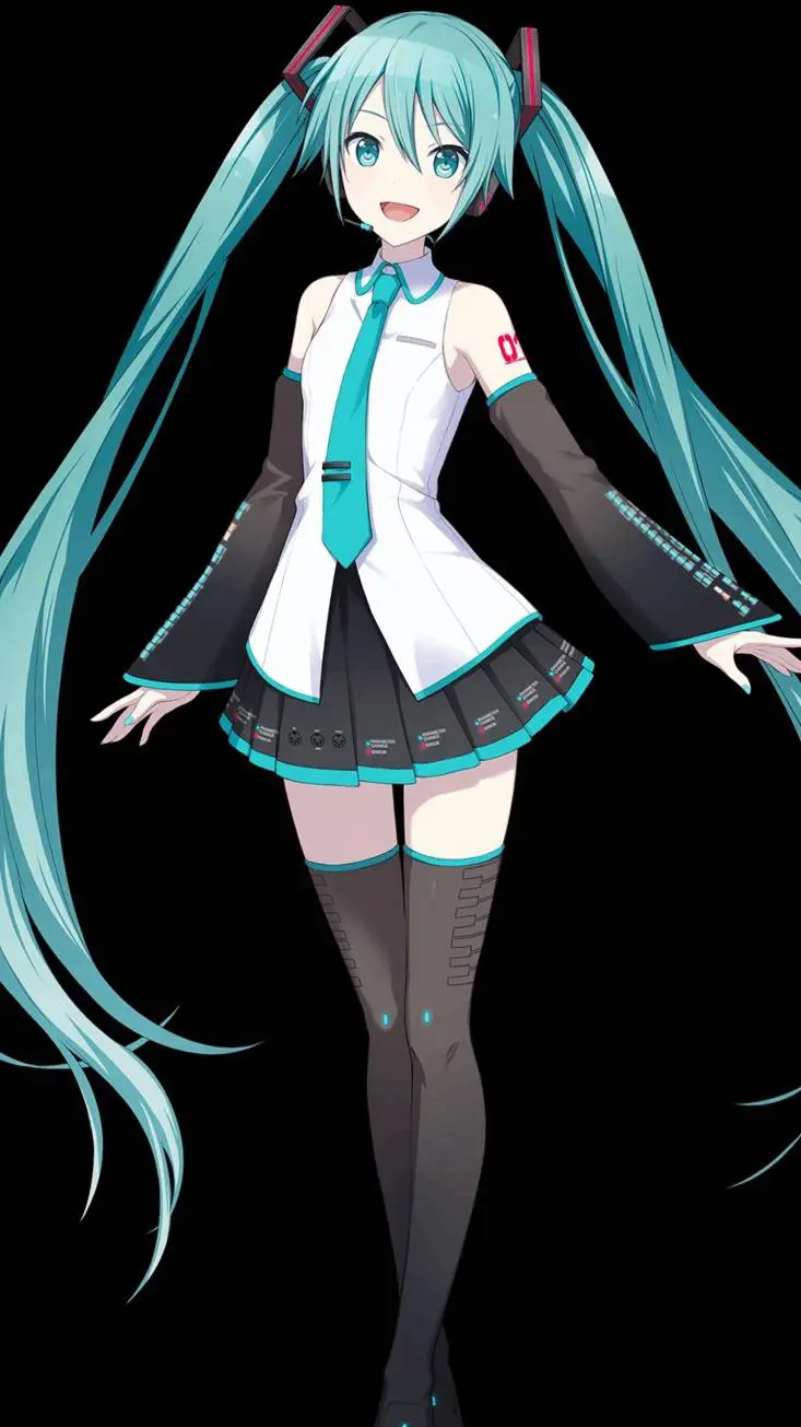 ai character: Hatsune Miku background