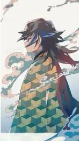 ai character: Tomioka 💧🌊 background