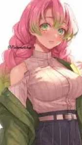ai character: Mitsuri 💖 background