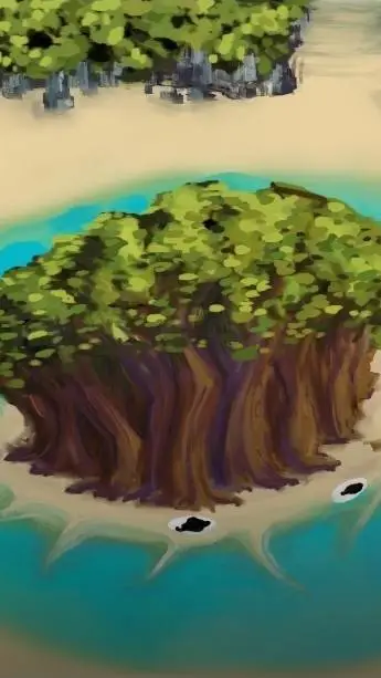 ai character: Rubber Island background