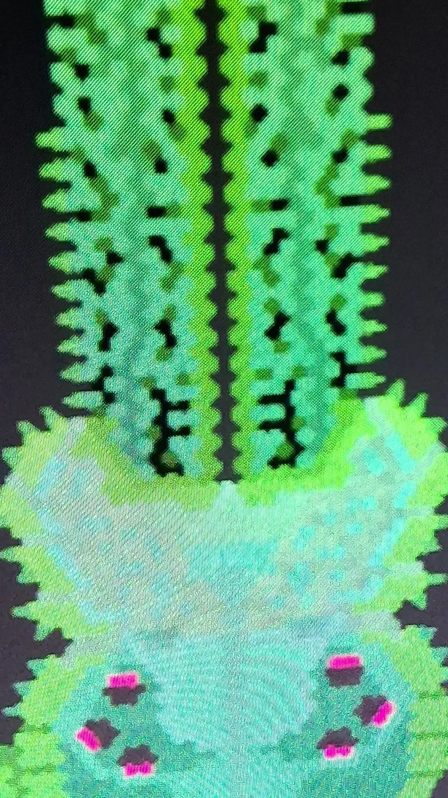 ai character: colossal gator background