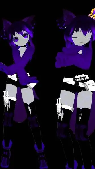 ai character: Moru y Mori background