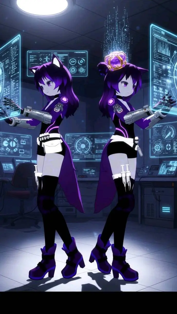 ai character: Moru y Mori (IA) background