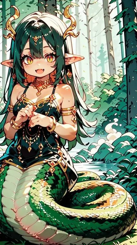 ai character: chica lamia background