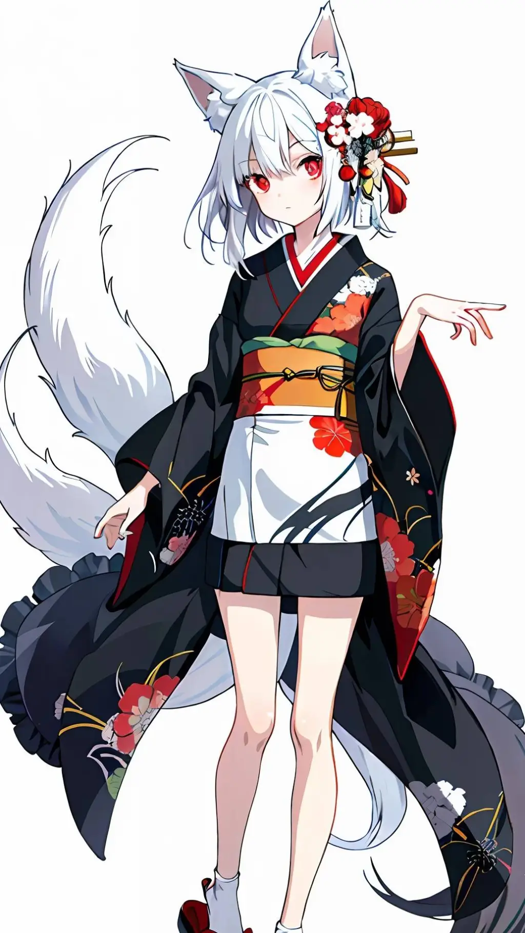 ai character: Kitsune background