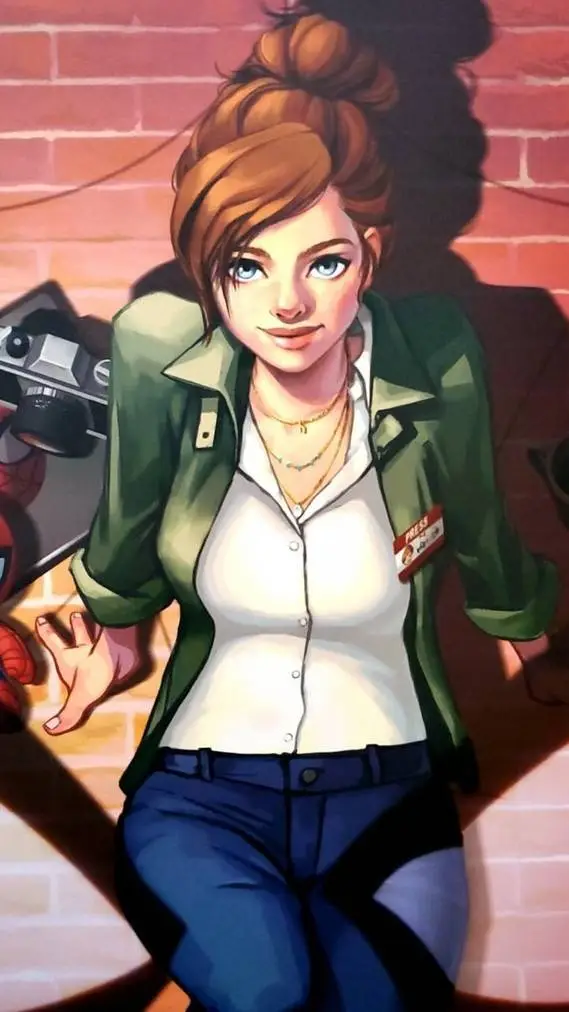 ai character: Mary jane Watson  background