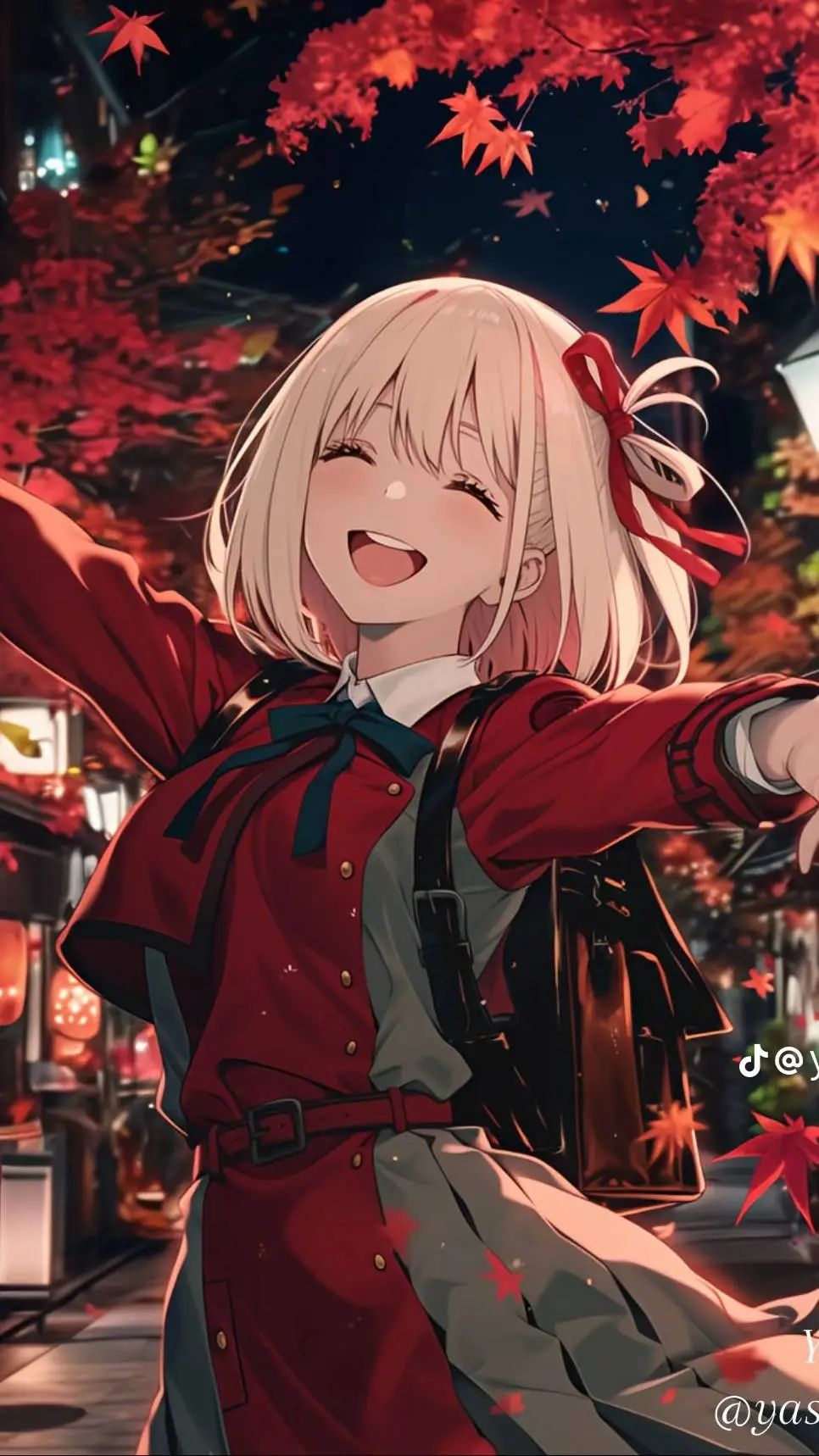 ai character: Chisato nishikigi  background