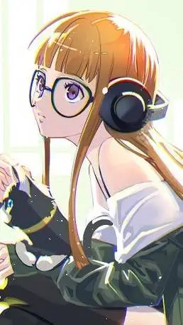 ai character: Futaba Sakura  background