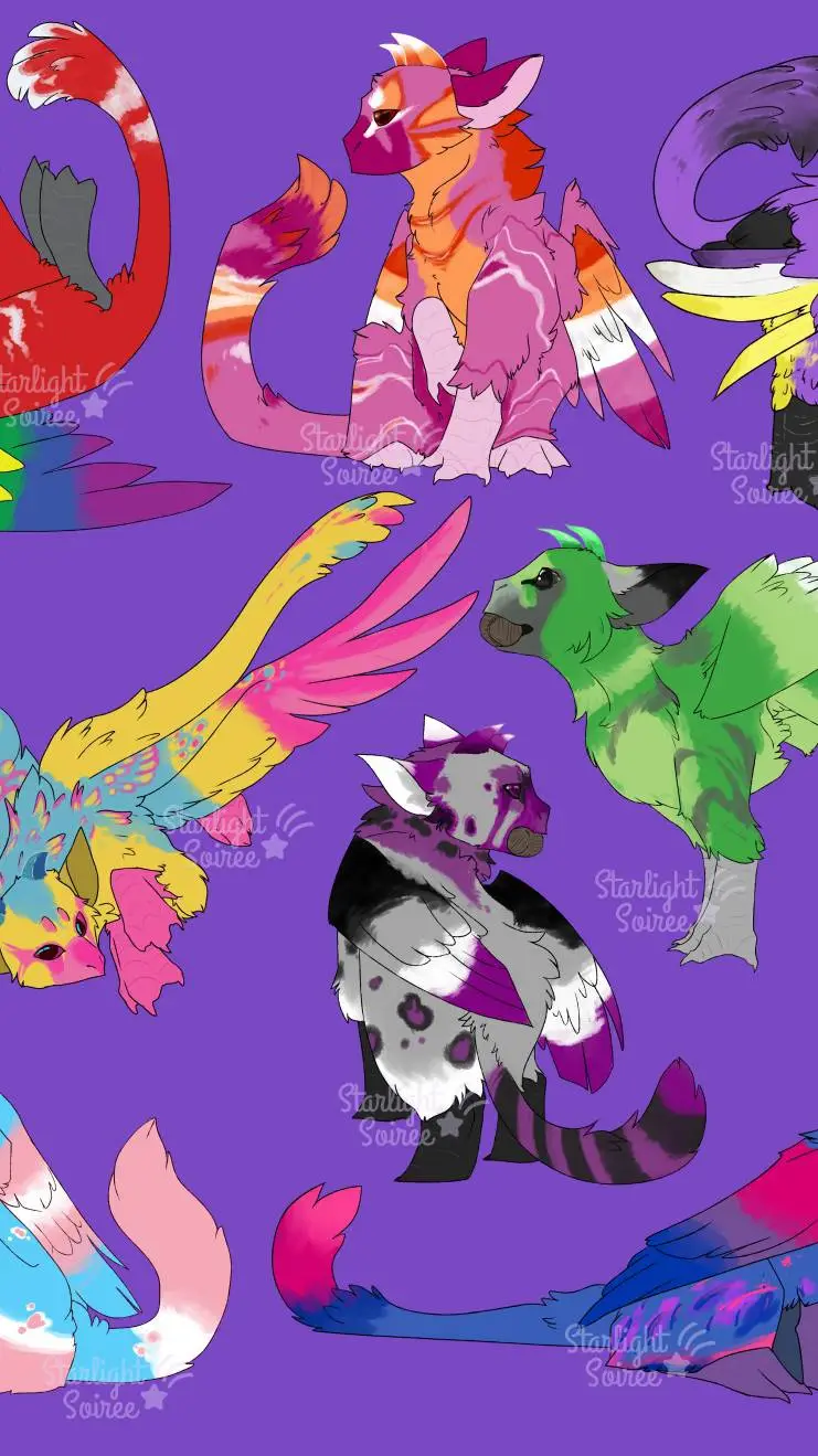 ai character: Los tricos de LGBT background