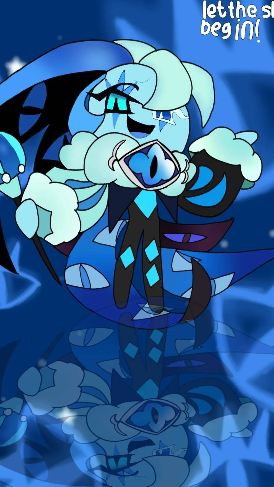 ai character: Shadow Milk Cookie background
