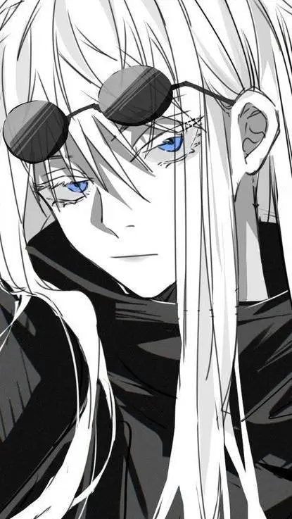 ai character: satori gojo jjk background
