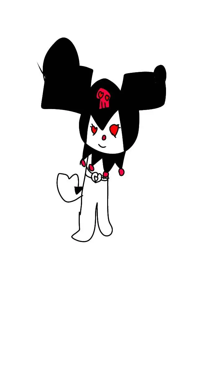 ai character: kuromi yandere background