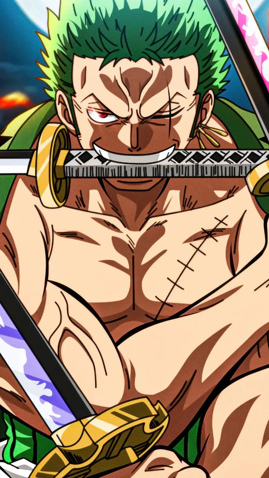 ai character: Roronoa Zoro background