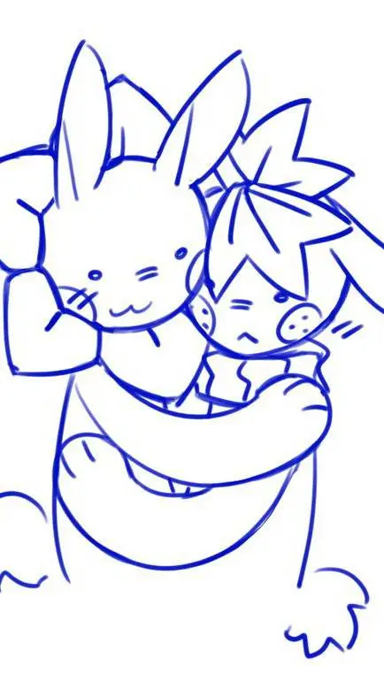 ai character: sprout x Dandy  background