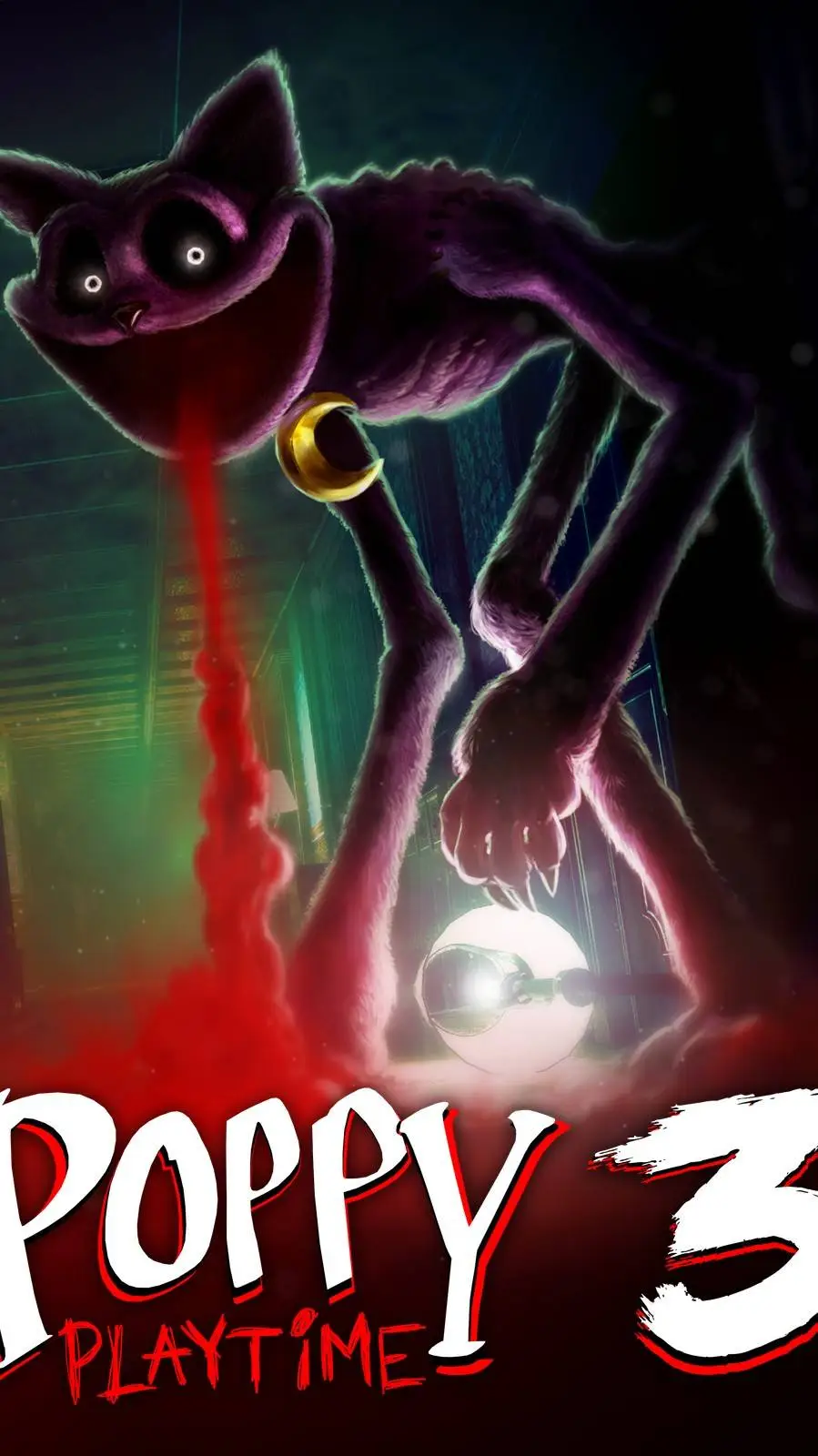 ai character: Poppy Playtime 3 background