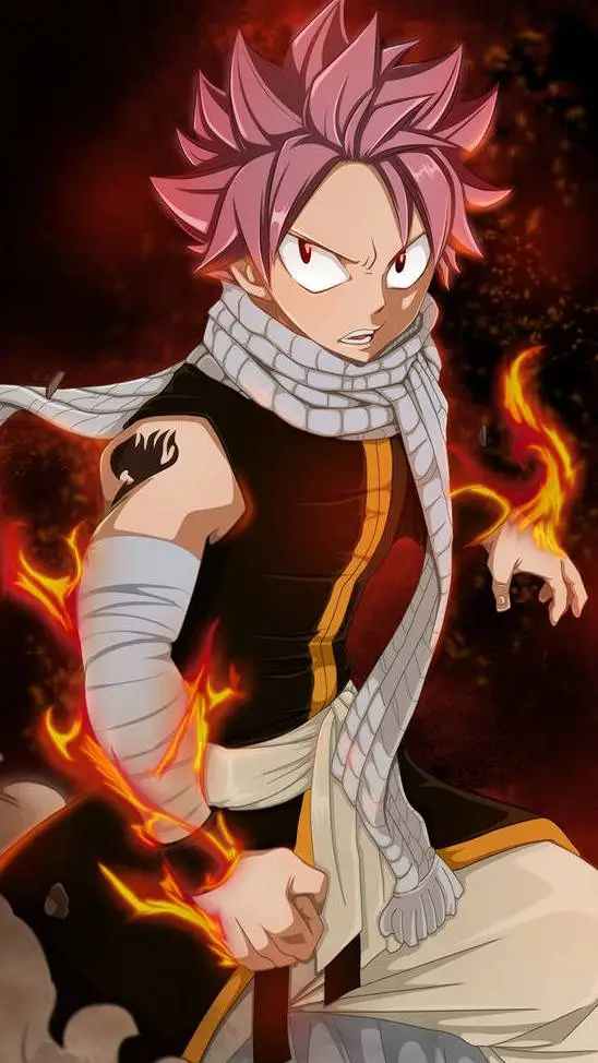 ai character: Natsu Dragneel background