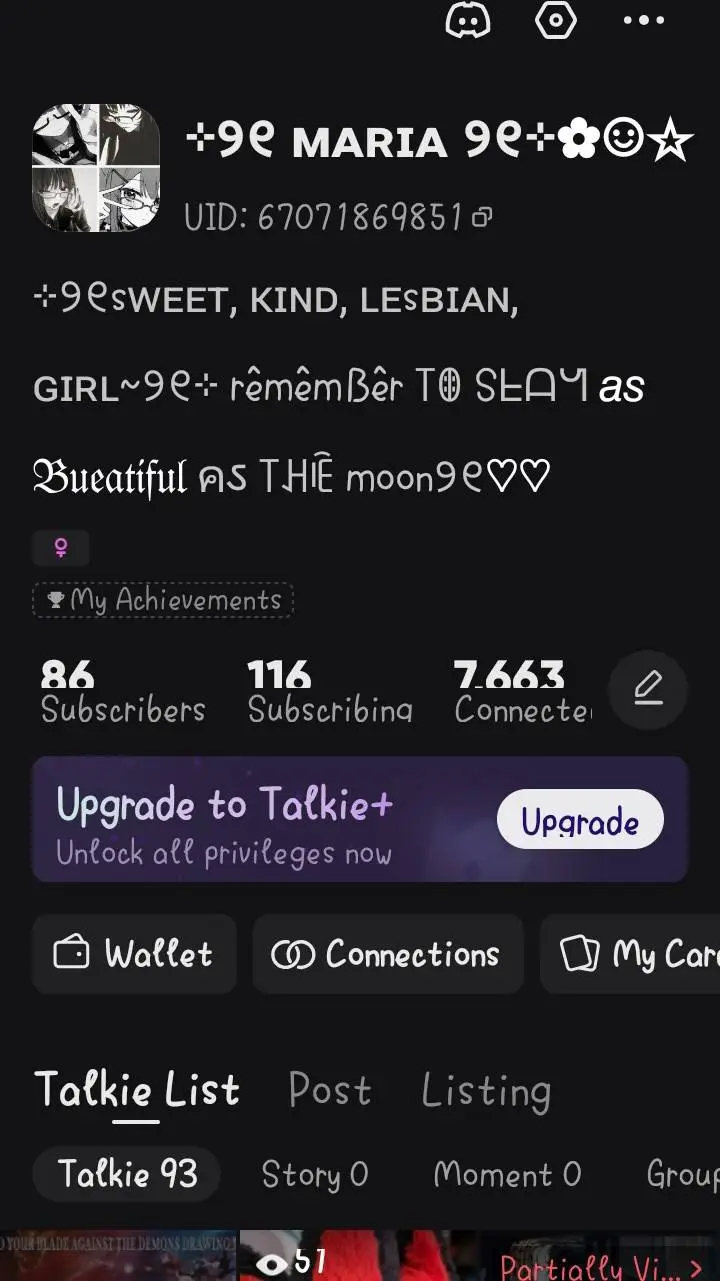 ai character: TALKIE IDEAS  background