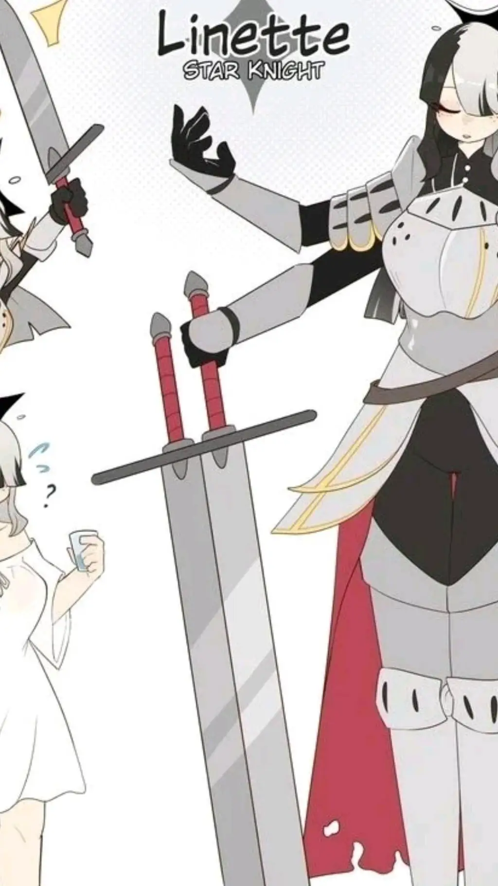 ai character: four armed knight background