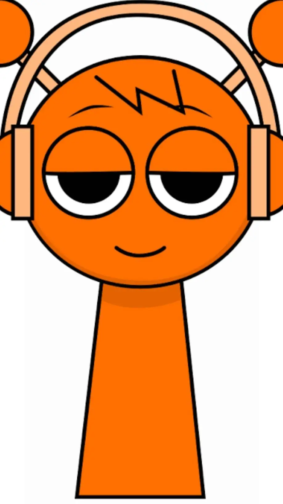 ai character: Orange Oren.  background