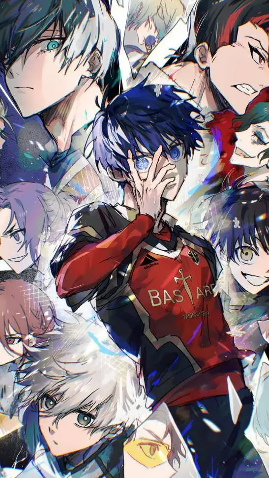 ai character: Blue lock background
