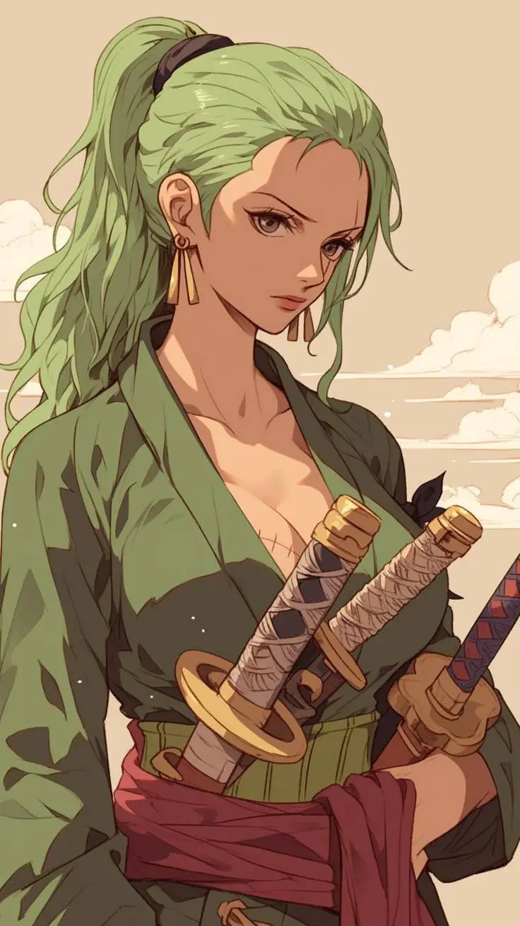 ai character: Zoro background