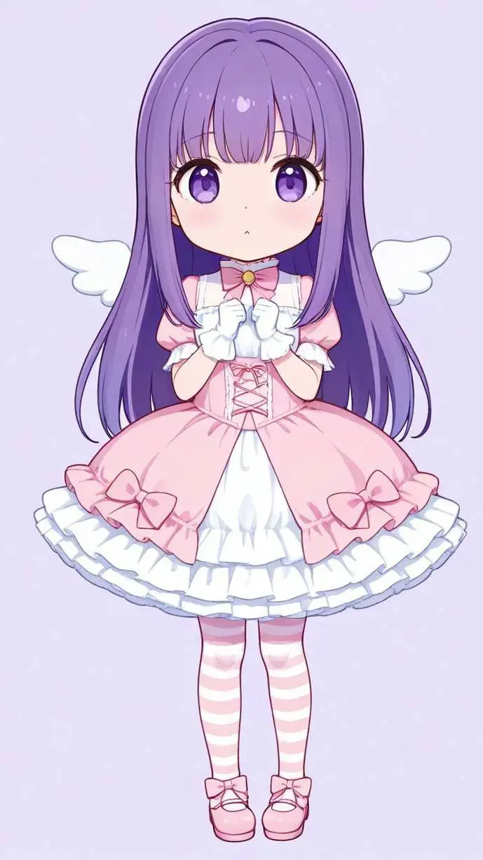 ai character: violette background
