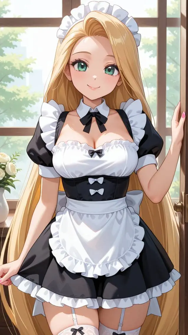 ai character: rapunzel  background