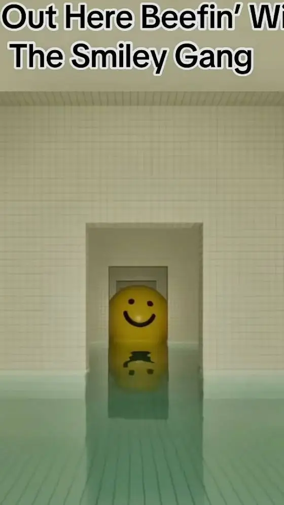 ai character: smiley Gang background