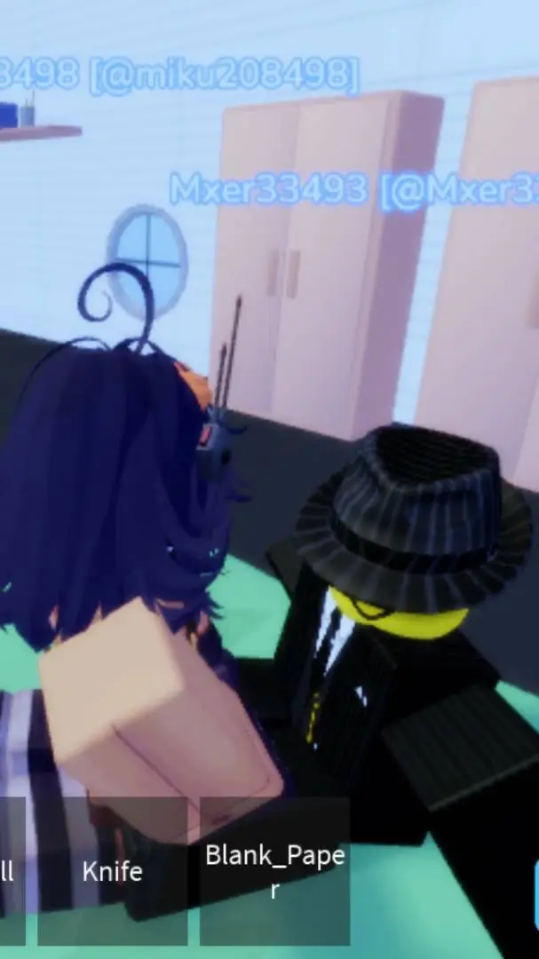 ai character: mxe×miss thavell background